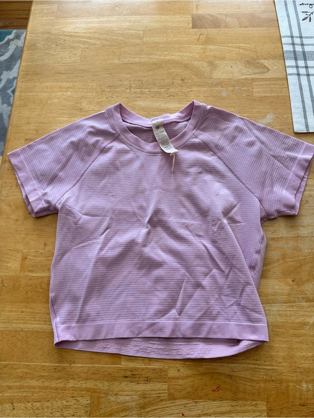 Lululemon cropped swiftly short sleeve size 6